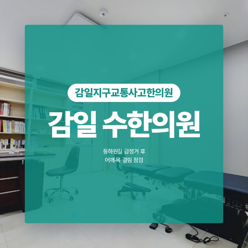 감일지구교통사고한의원 등하원길 급정거 후 어깨·목 결림 점검